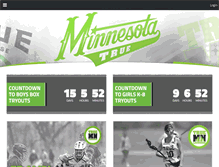 Tablet Screenshot of mn.truelacrosse.com